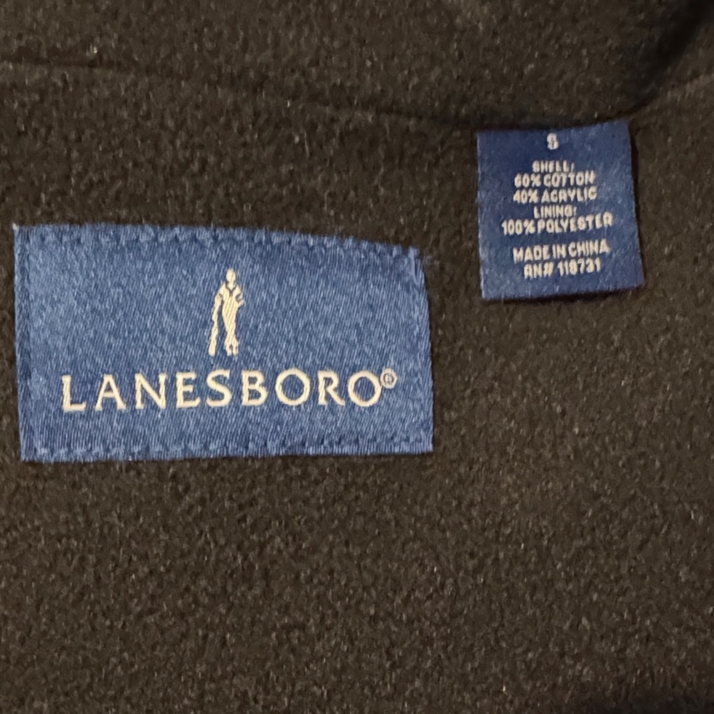 Lanesboro Men's Dark Gray Zip-Up Sweater - Picture 2 of 4